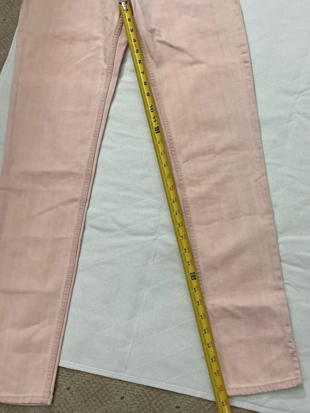 Armani Jeans Pastel Pink Skinny Jeans Size 30 NWT With Flaws - Picture 12 of 13